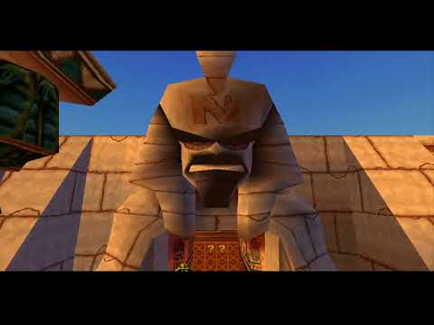 Crash Bandicoot - Warped (PS1) 105% Walkthrough pt20 - Tomb Time Both Gems