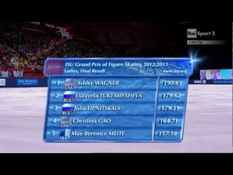 ISU Trophée BOMPARD 2012 -11/11- LADIES FS - FINAL RESULTS - 17/11/2012