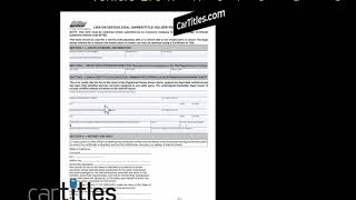 Vehicle lien release document instructions