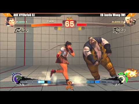 SSF4 AE2012 Grand Final AGE NYChrisG vs EG Justin Wong - The Fall Classic Tournament