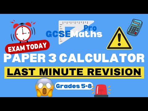 Watch This Before Your GCSE Maths Paper 3 Exam! FINAL Revision Maths Calculator Paper 3 Higher Tier
