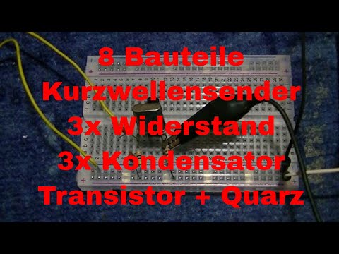 Bastelprojekt einfacher Kurzwellensender auf Steckboard Schaltung von Stefan0719 - eflose #1010
