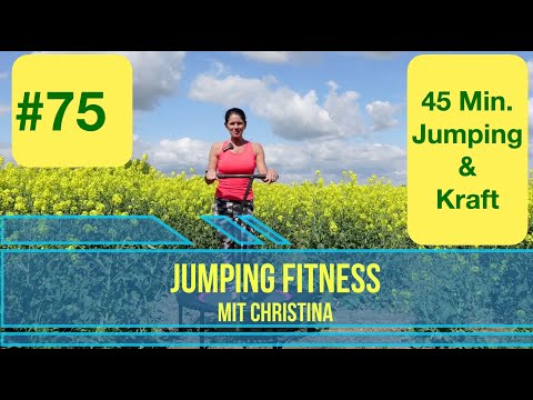 #75 Jumping Fitness  45 Minuten Trampolin Rebounder  Workout Balance & Kraft