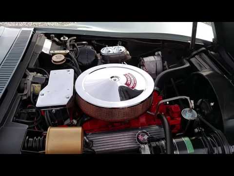 1969 Silver Blue Corvette 350/350Hp 4spd Stingray T Top Video