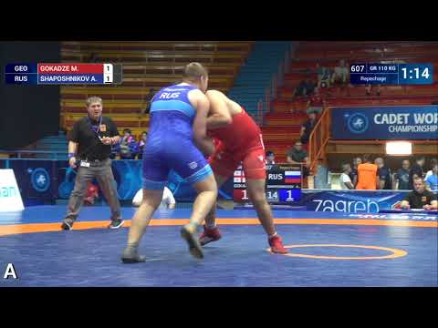 Repechage GR - 110 kg: M. GOKADZE (GEO) v. A. SHAPOSHNIKOV (RUS)