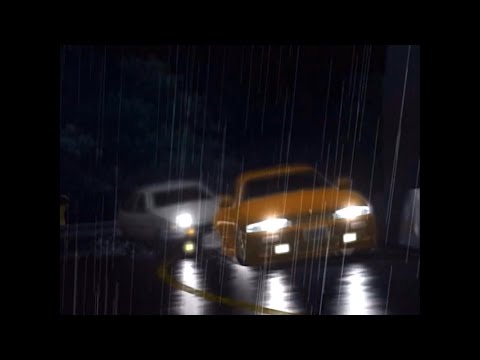 Initial d Night of fire scene AE86 vs Silvia S14 (SUB)