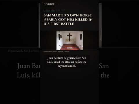 San Martin's own horse nearly got him killed in his first battle