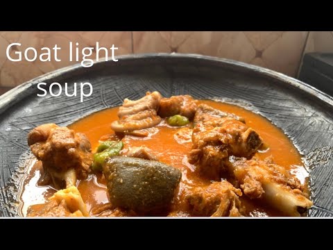 How to prepare delicious Goat light soup | Aponkye Nkrakra | DineWithPrissy