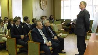 Встреча Главы города Бронницы с учащимися гимназии (школы №1)