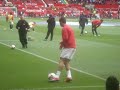 United and Ronaldo Warm Up - Manchester Derby May 2009