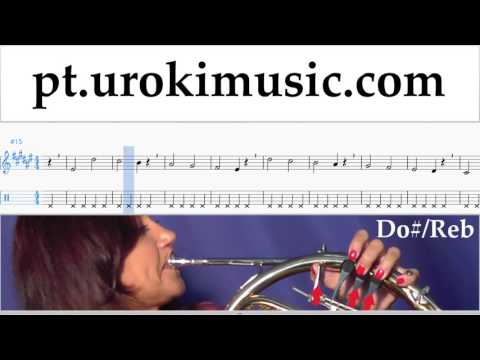 Aprender Trompa David Guetta, Justin Bieber - 2U Tablatura Parte#1 exercitando um-i372