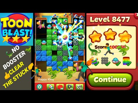 Toon blast level 8477 🦕✨🏃