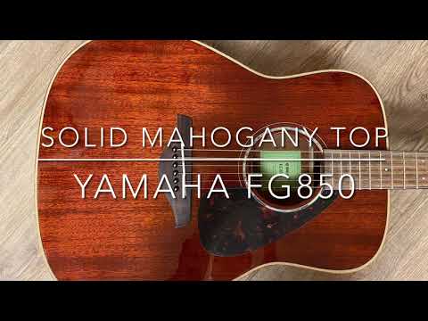 фото новая yamaha fg-850 (массив красного дерева) 0