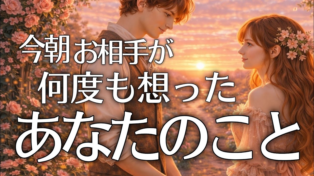 【ラブすぎ😭】今朝、お相手の気持ちが動いた理由💗恋愛タロット占い