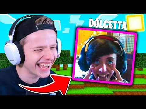 FACCIA STRANA IN WEBCAM CON DOLCETTA e AMICI su MINECRAFT ITA!!