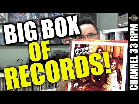 BIG BOX OF VINYL RECORDS from Runout Groove! Stooges and more
