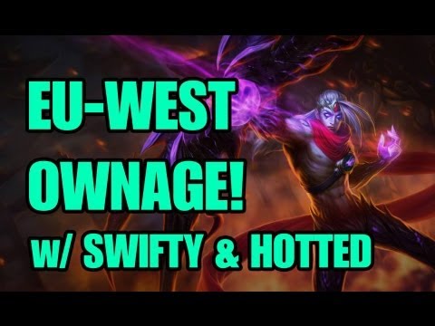 Bajheera, Swifty, & Hotted - EU-West Ownage as VARUS -  LoL w/ Friends & Viewers! :D