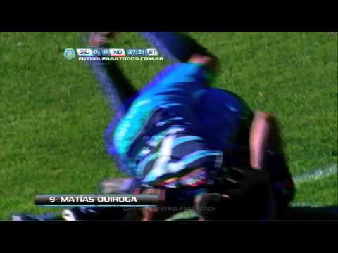 Gol de Quiroga.Gimnasia 1 Independiente 0.Fecha 36.Torneo Primera B Nacional.FPT