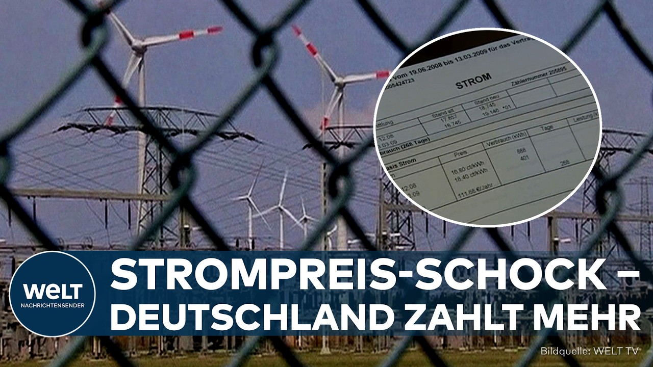 DEUTSCHLAND: Doppelt so hohe Strompreise wie im G20-Schnitt – Verbraucher zahlen weltweit am meisten