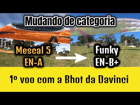 First flight with the Davinci Funky B Hot paraglider - north launch ramp of Sampaio Correia - Par...