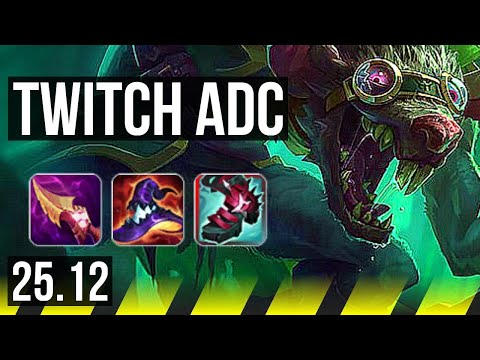 TWITCH & Rell vs CAITLYN & Nautilus (ADC) | Legendary, Rank 9 Twitch | NA Challenger | 25.12