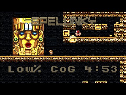 Spelunky Classic Low% City of Gold Speedrun in 4.53