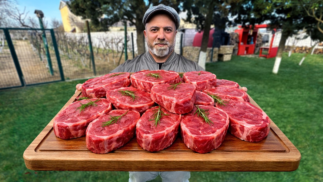 The Juiciest Grilled Meat With Fresh Vegetables!