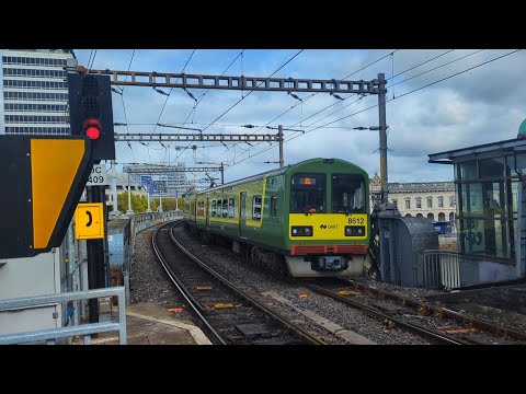 Irish Rail 8510 class Dart train 8612 - Tara Street station, Dublin