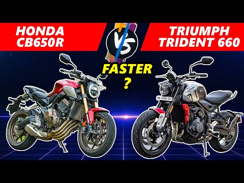Honda CB650R vs Trident 660 comparison | Trident 660 vs CB650R race