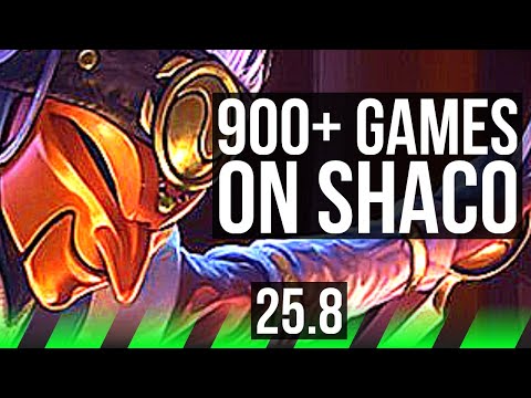 SHACO vs VOLIBEAR (JGL) | 900+ games | NA Master | 25.8