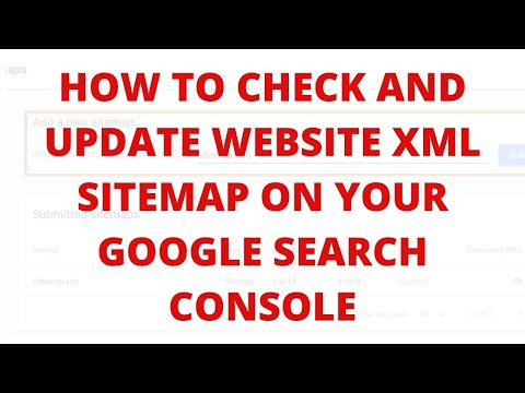How to check and update website xml sitemap