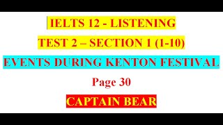 LISTENING - IELTS 12 - TEST 2 - SECTION 1