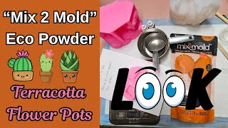 #220 Eco Powder Mix 2 Mold Terracotta Flower Pots & How To Decorate Them @bondcraftor