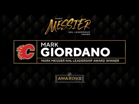 Giordano salutes predecessor Iginla after winning Mark Messier Award