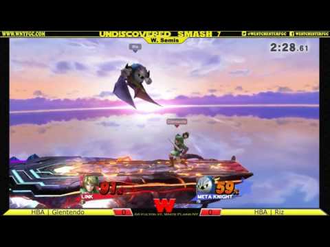 Undiscovered Smash 7 - [W. Semis] HBA | Glentendo (Link) vs HBA | Riz (Meta Knight)