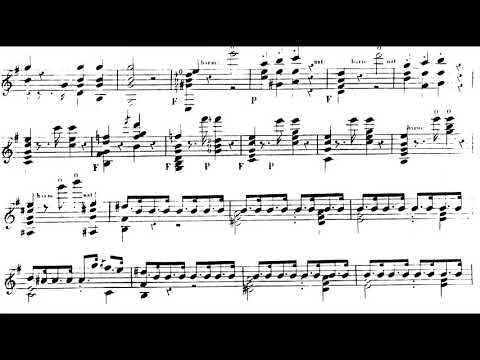 Fernando Sor - Fantasy No. 6 ('Les Adieux') for Guitar, Op. 21 (1825) [Score-Video]