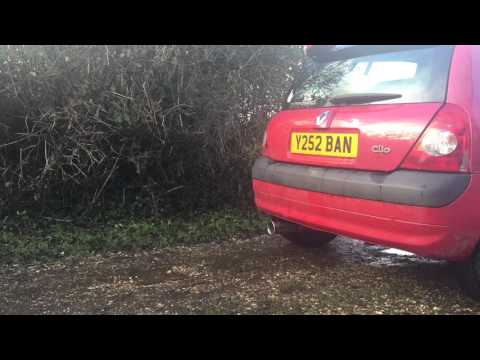 Renault Clio 2 1.2 16v sport exhaust