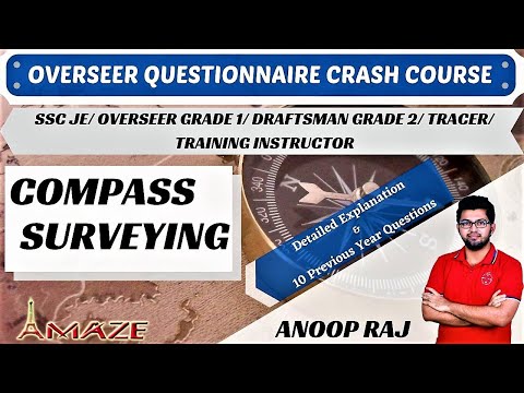 Compass Surveying | SSC JE | Overseer Crash Course | Malayalam | Anoop Raj