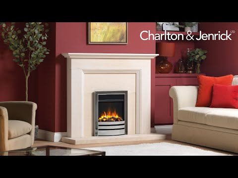 Charlton&Jenrick EL fire place with lime stone - Image 2