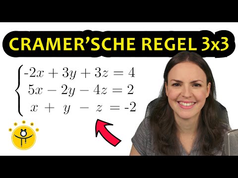 CRAMERSCHE REGEL 3x3 Matrix – Gleichungssystem lösen