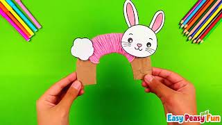 Yarn Wrapped Easter Bunny Craft