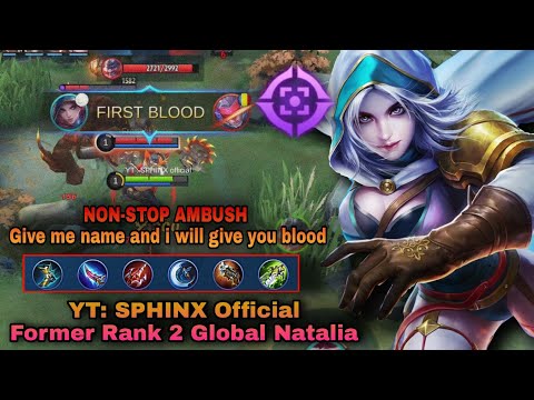 HOW TO TAME SABER | NonStop Ambush | FORMER TOP 2 GLOBAL Natalia Gameplay - Mobile Legends
