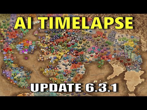 Warhammer 3 TW 200 Turn AI Only Timelapse but its v6.3.1