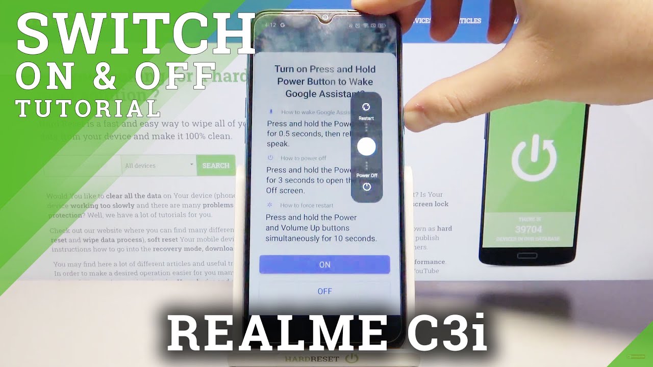 How to Switch Off REALME C3i – Turn Off Device