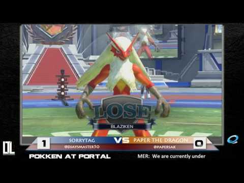 Sorrytag vs Paper the Dragon - Pokken at Portal 8/11/16