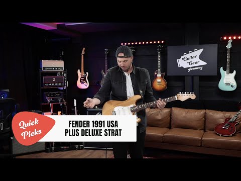 Quick Picks by Guitar Gear Giveaway - 1991 Fender Plus Deluxe Stratocaster Review