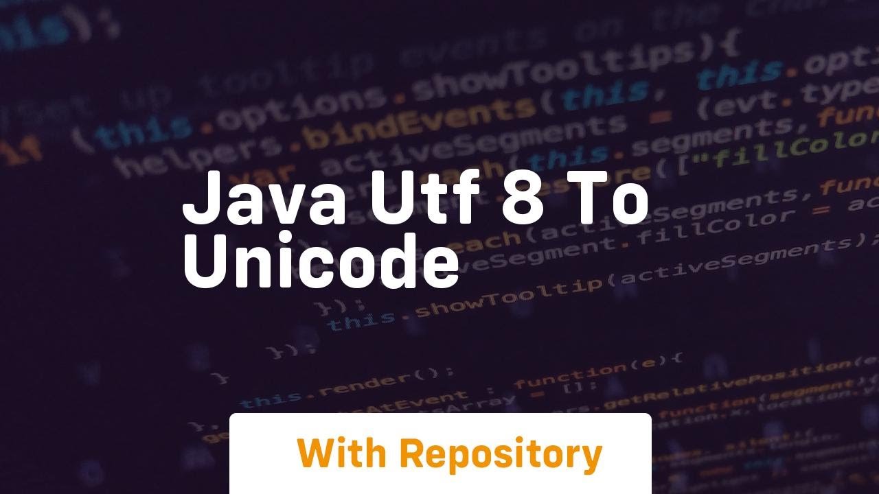 java utf 8 to unicode