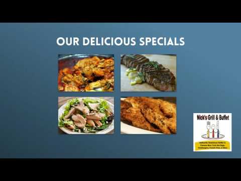 Hambúrgueres, Bife, Frango, Salsicha e Pimentão, Cachorro-quente, Batata Frita, Restaurante, Cabarete, Nick's Grill