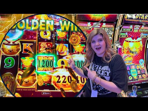 The NEW Dancing Drums Golden Slot Machines are CRAZY! - YouTube