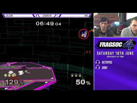 Fragsoc 4 L.Quarters - Calzum (Peach) vs HaoTwo (Fox, Marth)